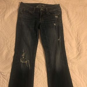Distressed American Eagle Jeans